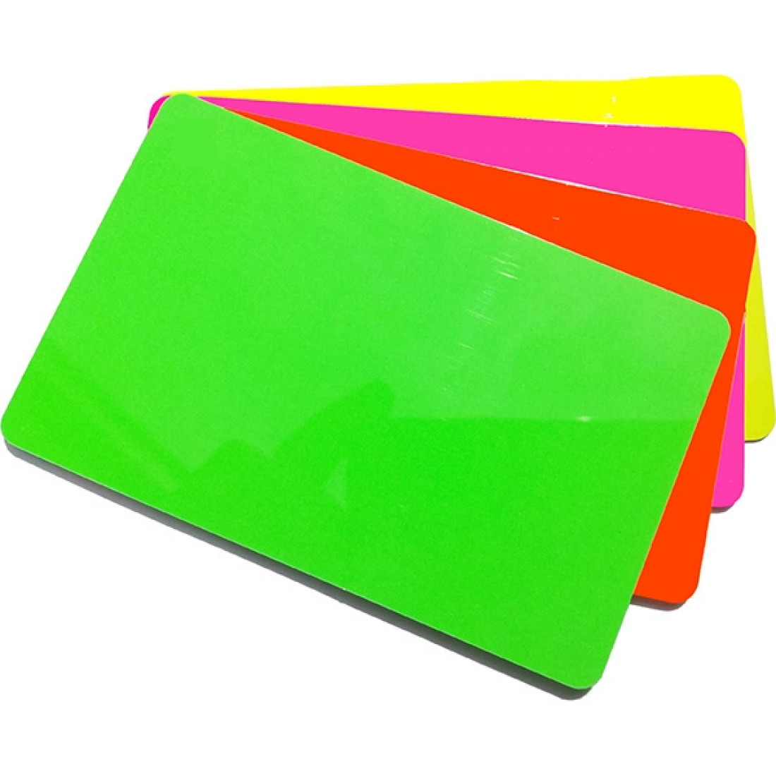 Fluorescent Pvc Cards 500 Pack Credit Card Size 2800