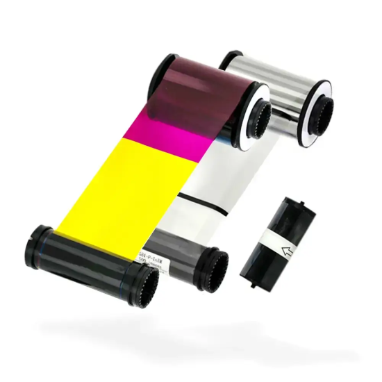 IDP Smart 653547 YMCK Ribbon and Retransfer Film Set